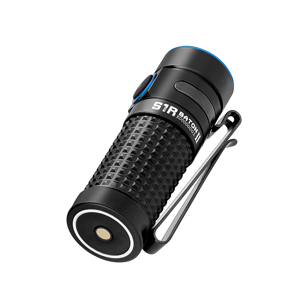 S1R BATON II | 1,000 Lumens Rechargeable LED Flashlight - BLACK