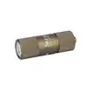 Olight i1R 2 EOS desert tan rechargeable keychain flashlight isolated on white background