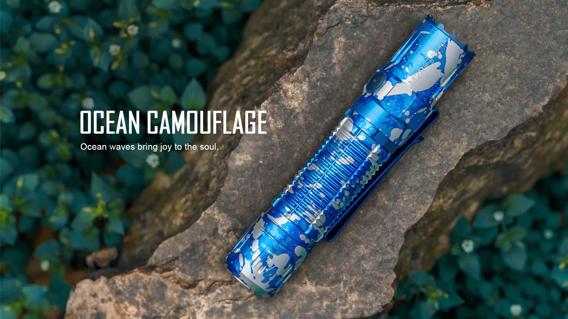 Olight M2R Pro Ocean Camouflage rechargeable tactical LED torch