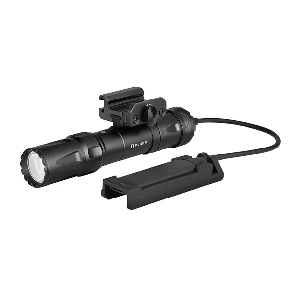 Front view of Odin in black with pressure switch and mount set