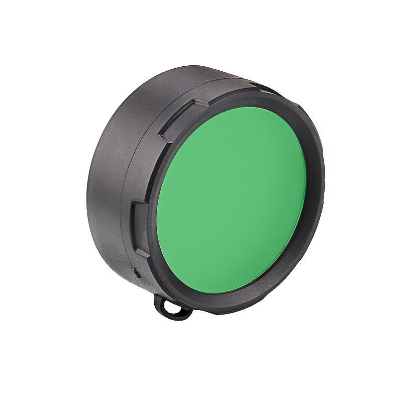Front view of D58 Filter for Warrior X Turbo in Green