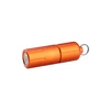Bright orange portable LED flashlight with keychain loop, perfect for EDC, camping, or emergency situations.