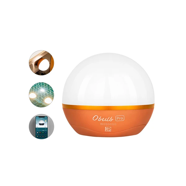 Olight Obulb Pro Rechargeable Multicolor Light in orange