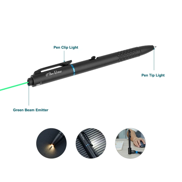Right side view of Open Glow in black