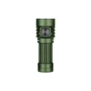 Green tactical flashlight, Olight Baton 3 Pro Max, with black power button and textured body