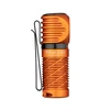 Perun 2 Mini orange flashlight, portable, headlamp, clip, camping, outdoor, hiking, utility light