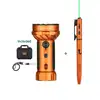 OLIGHT Orange Marauder Mini 2 flashlight and Open 3 penlight set with case and cable for illumination and EDC use.