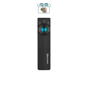 Olight Black ArkPro Ultra with Blue Button and Multi-Color LED for Everyday Carry and Inspection