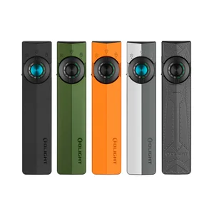 Olight Black ArkPro Ultra/Lite Front View with Blue Dial and Free Gift Icon for Everyday Carry and Illumination