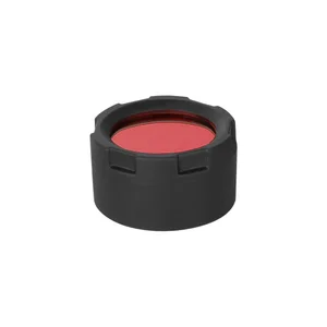 Front view of 40mm filter in red