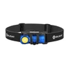 Olight Perun Mini Kit, blue versatile right-angle flashlight with headband for hands-free use