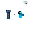 Olight Blue Marauder 3 and Oclip 2 Pro Portable Flashlight Bundle with Clip and Digital Display for Outdoor Search and Rescue