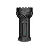 Olight Black Marauder 3 Powerful Flashlight Side View with Multi-LED Bezel and Rotary Knob Switch for Outdoor Search and Rescue