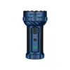 Olight Blue Marauder 3 Powerful Flashlight Side View with Multi-LED Bezel and Textured Grip for Search and Rescue
