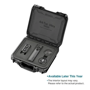 Olight ArkTac Ultra Premium tactical flashlight kit inside a protective hard carrying case