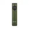 Olight Arkfeld olive green flat EDC flashlight with laser pointer and LED light dual sources isolated on white background
