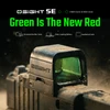 Olight Black Osight SE Red Dot Sight Side View with Green Aspherical Lens for Precision Shooting