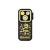 Olight Black and Gold Oclip Pro Clip-on Light Front View with Chinese Dragon and Zodiac Engraving for Everyday Carry
