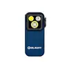 Olight Blue Oclip Pro Clip-on EDC Light Front View with Triple LED Light Source for Outdoor Hiking and Everyday Carry