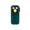 Olight Green Oclip Pro EDC Clip Light Front View with Triple LED and Compass Pattern for Hiking and Everyday Carry