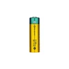Olight Green and Yellow AAA Battery Front View with 2100 mAh Capacity for Flashlights and Electronic Devices