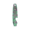 Olight Green and Purple Otacle 2 Mini Multi-tool Back View with Pocket Clip and Bottle Opener for Everyday Carry