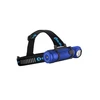 Olight blue headlamp, rechargeable, compact, durable for outdoor activities, camping, hiking, running