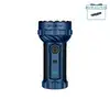 Olight Blue Marauder 3 Powerful Flashlight Front View with Rotary Knob and LED Display for Search and Rescue