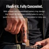 Olight Black Osight SE GN optic attached to a tan pistol, held by hand, for concealed carry and duty use.