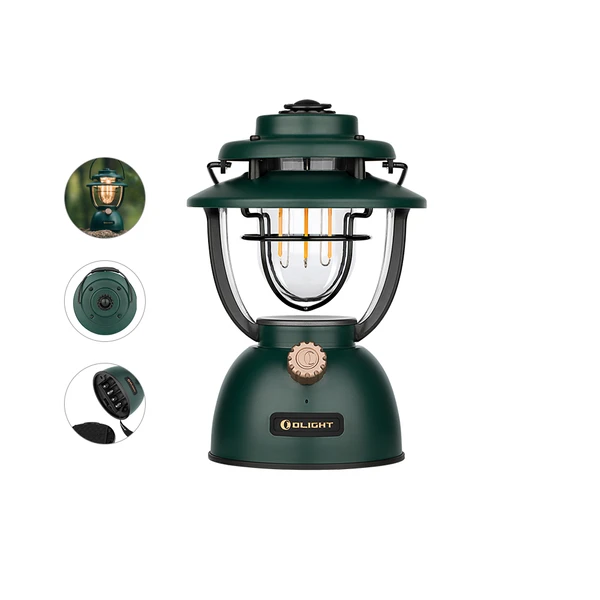 Front view of Olantern Classic 2 Lite in forest green
