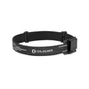 Olight Black Oclip Headlamp Strap, adjustable with reflective, perforated design for secure headlamp use.