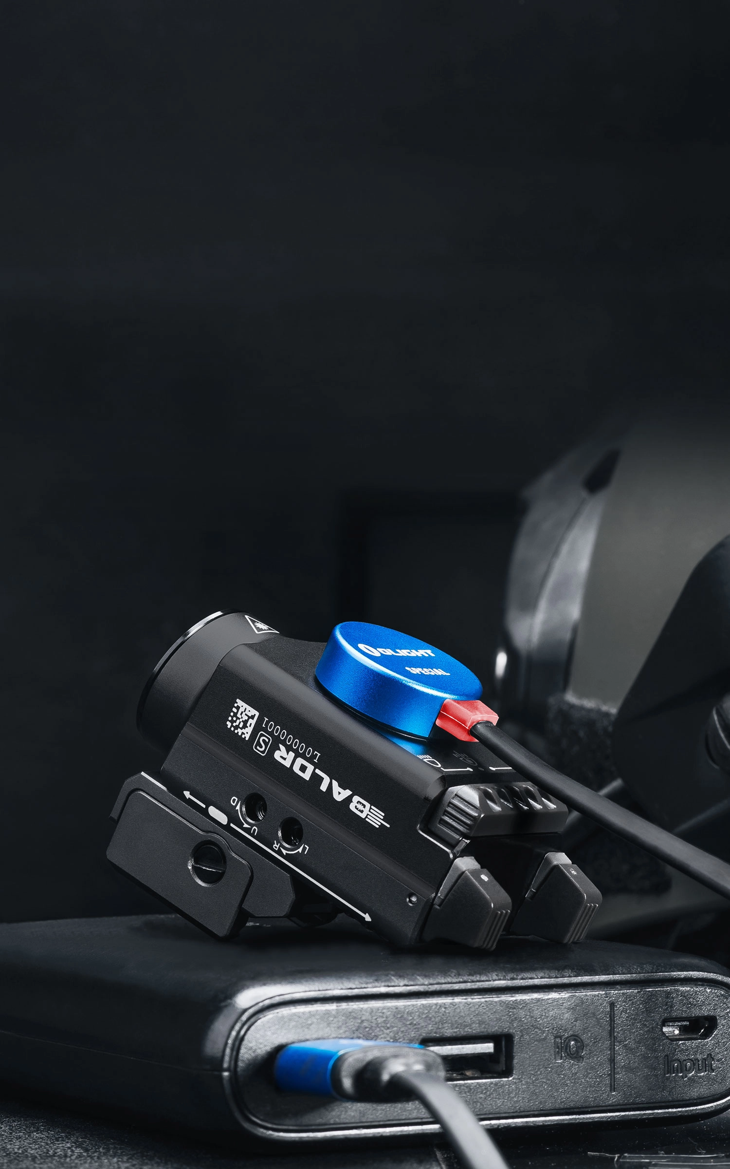 BALDR S | 800 Lumens LED Torch/Green Laser - BLACK/DESERT TAN