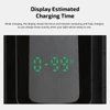 Olight Marauder 3 Flashlight Black Digital Display Showing Estimated Charging Time Remaining for Smart Power Management
