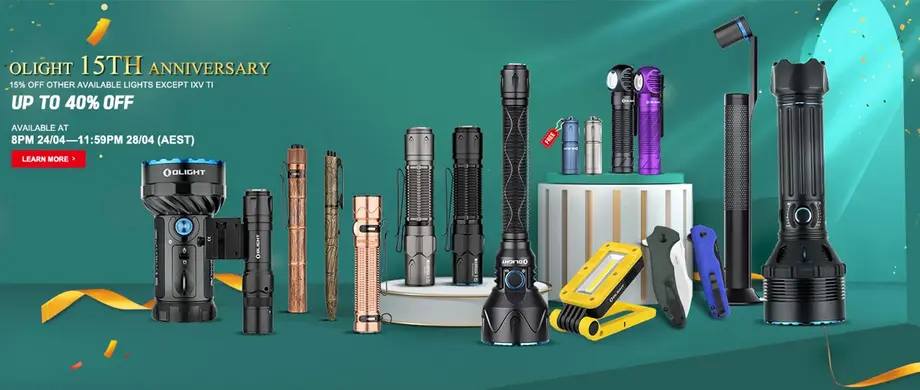 Olight 15th Anniversary New Release Guidance