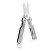 NexTool multi-tool scissors with a compact foldable design, stainless steel blades, and keychain ring on white background
