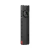 Olight Arkfeld Pro flat EDC flashlight in black with laser, UV, and white light selector wheel on white background.
