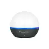 Olight Obulb Pro S rechargeable spherical LED light with blue band and black base on white background