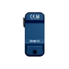 Olight Blue Oclip Pro Compact Clip-on Light Back View with Lanyard Hole and Logo for EDC and Outdoor Gear