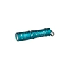 Olight Teal I3E EOS Flashlight Side View with Starry Sky Pattern and Keychain for Everyday Carry