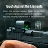 Olight Black Osight SE Red Dot Sight on a Glock Pistol in Rain, IPX7 Waterproof Optic for All-Weather Performance