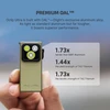 Olight Olive Green Oclip Ultra Mini EDC Light Held in Hand Highlighting Tough Premium OAL Aluminum Alloy Build Performance