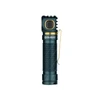 Olight Dark Teal Right-Angle Flashlight with Gold Pocket Clip, Textured Grip for Hands-Free Lighting, Outdoor & Work
