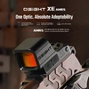 Osight XE AMRS enclosed emitter miniature reflex sight with advanced multi-reticle system on a handgun.
