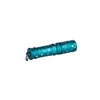 Olight Blue I3E Flashlight with Decorative White Pattern and Keychain for Everyday Carry