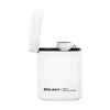 Olight Baton 3 white wireless charging case with open lid and flashlight inside