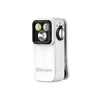 Olight White Oclip Pro with three light sources for versatile illumination and hands-free use.