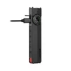 Olight rechargeable flat flashlight with USB-C charging cable plugged into side port