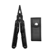 HX OUTDOORS black multi-tool pliers with nylon sheath on white background