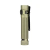 Olight OD Green Baton 4 Pro Side View with Textured Grip and Pocket Clip for Everyday Carry and Outdoor Use