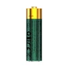 Olight Green and Gold AA Battery Front View with Warning Labels and Capacity for Electronic Devices